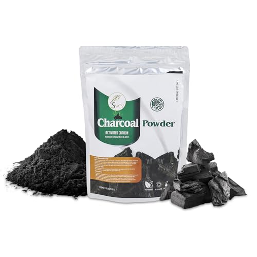 SVATV Activated Charcoal Powder | Natural Face Masks | Cleanse Excess Oil | Brightening skin | Ingredient for Dental Care | Fresh Glowing Skin - 227g, Half Pound, 8 Ounce