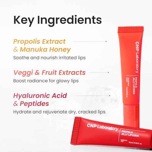 CNP Propolis Jelly Lipcerin¢â - 01 Honey Cake, Hydrating Lip Balm & Gloss with Manuka Honey + Hyaluronic Acid, Stocking Stuffers, Gifts for Women, 0.3 fl.oz.