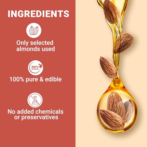 Upakarma Pure and 100% Natural Cold Pressed Sweet Almond Badam Rogan Oil)-100 ml (pack of 1)