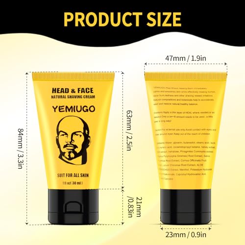 Bee Shaving Cream, Light Smooth Bee Shaving Cream Healing, Suitable for Shaving Moisturizing Skin Smooth and Quick Repair Face and Head Razor Burn Treatment and Baldness Moisturizer -1 Fl Oz, 1 bottle