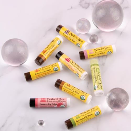 The Naked Bee USDA Organic Strawberry Blossom Lip Balm .15 oz