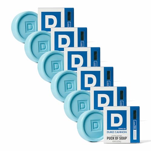 Duke Cannon Supply Co. Puck Soap Bundle ? Men¡¯s Hydrating Rounded Bar Soap with Masculine Scents for All Skin Types - Hydrating & Deep Cleaning - Superior, 5 oz (6 Pack)