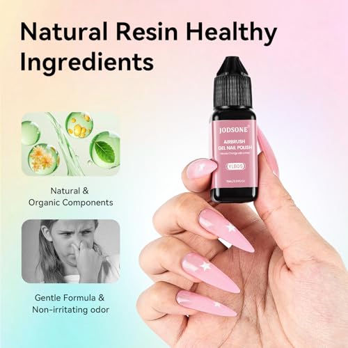 JODSONE 32 Colors Airbrush Gel Nail Polish kit, No Dilution Gel Nail Polish Strong Coverage, Highly Saturated Colors Ideal for at Home Salon Use Girls Gift