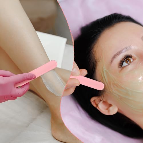 6 Pcs Silicone Wax Applicator Non-stick Waxing Applicator Hair Removal Sticks Applicators Spatula Beauty Cosmetics Waxing Applicators Reusable Hard Wax Scraper for Home Salon Body Use