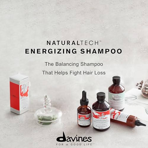 Davines Naturaltech ENERGIZING Shampoo Gentle Cleansing And Protection for Fragile Or Thinning Hair, Revitalize And Energize The Scalp