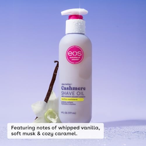 Bundle of eos Cashmere Skin Collection Shave Oil- Vanilla Cashmere + Fresh & Cozy