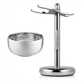 Perfecto Chrome Shaving Stand and Shaving Bowl