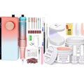 SAVILAND Electric Nail Drill Professional: 35000RPM PRO Nail Drill Kit with Clear Nude Nail Extension Kit
