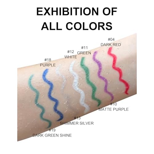 4PCS Matte Purple Eyeliner Pencil, Waterproof Smudge Proof Long-lasting, High-Pigmented Colorful Eye Liner Pencils, Retractable Eyeliner