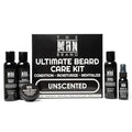 Ultimate Beard Kit Unscented | Fragrance-Free Men¡¯s Grooming Set with Wash, Conditioner, Lotion, Balm & Oil | Moisturizes and Protects Sensitive Skin