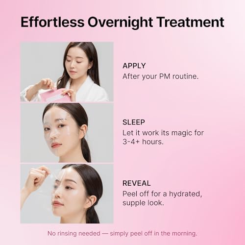 Collagen Hydration Mask, 100-Dalton Ultra-Low Molecular Collagen & Peptide Complex, Deep Hydration, Elasticity & Pore Care, 34g / 1.19 oz (1 Sheet) x 4ea