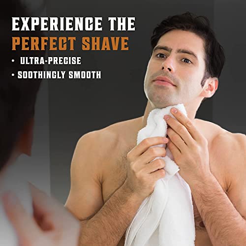 SHAVING REVOLUTION Long Handle Double Edge Safety Razor - Butterfly Open Razor 10 Japanese Stainless Steel Double Edge Blades - Close, Clean Shaving Razor Men., Black Long Handle, 12 Piece Set