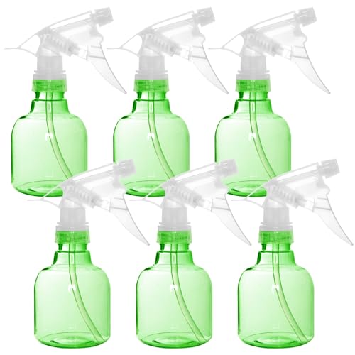 Youngever 6 Pack 8 Ounce Empty Plastic Spray Bottles (Green)