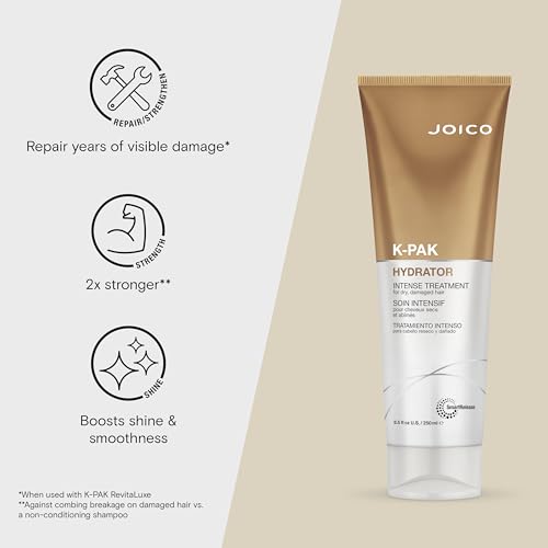 Joico K-Pak Hydrator Intense Treatment | For Dry, Damaged Hair | Boost Shine | Improve Elasticity | Instant Hydration & Softness | With Keratin & Evening Primrose Oil