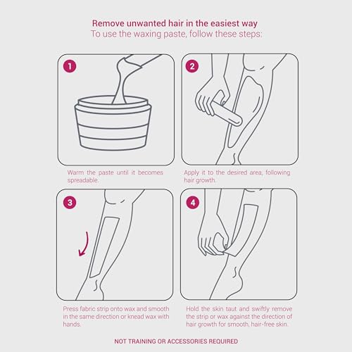 DEPIL BELLA Brazilian Sugar Wax, Hair Removal Wax for Personal & Professional Use, Organic, Natural, Vegan, Washable, All Skin Types - 2.87lbs