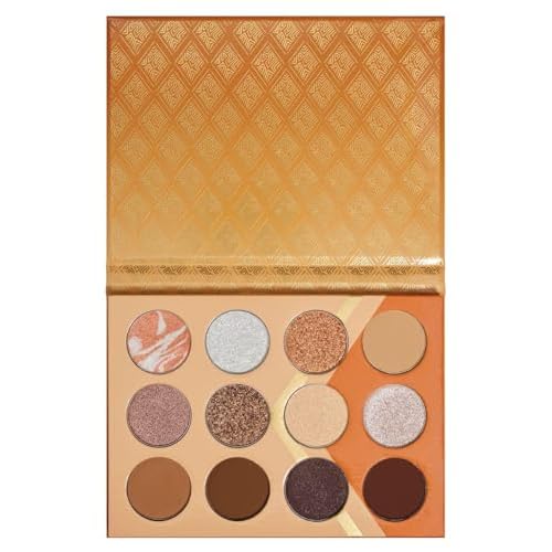 Juvia's Place Nubian Earth Palette - Browns, and Tans - Matte and Shimmer Pressed Pigments - Flattering for All Skin Tones - Shine Brown, White, Brown Palette