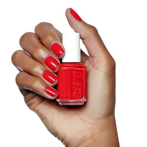 essie Lacquered Up 522 Nail Polish, 0.45 oz, Vibrant Red Shade