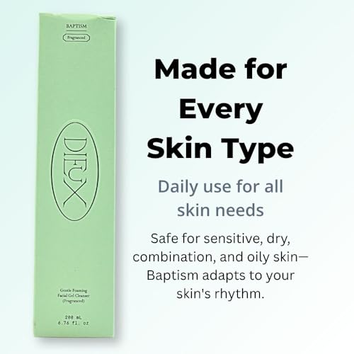 Dieux Baptism Gentle Foaming Facial Gel Cleanser Fragranced 6.76 oz