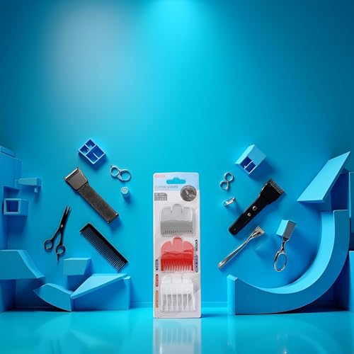 3Pcs Hair Clipper Guards Combs Professional Hair Clipper Guards Professional Hair Clipper Guide Combs, Clipper Combs Replacement for Most Clippers Trimmers and Spares Haircut Accesorries