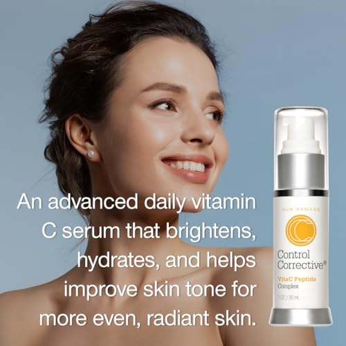 CONTROL CORRECTIVE VitaC Peptide Complex ? Vitamin C Peptide Face Serum with Antioxidants, Collagen Support & Hydration for Aging or Uneven Skin