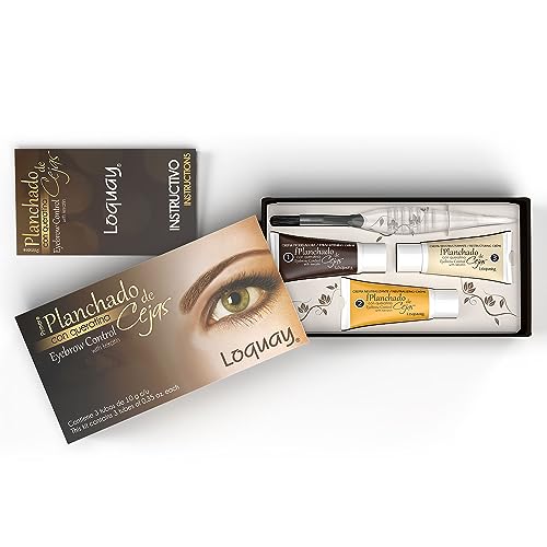 Planchado de Cejas Keratin Eyebrow Straightening Control Kit, 3 Step Treatment, 3 Tubes, 10g Each, Professional Use, Includes Comb