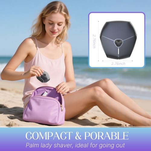 Electric Shavers for Women, Womens Electric Leg Shaver Cordless Painless Facial Hair Removal for Arms and Underarms Bikini Trimmer,Portable and Safe Wet and Dry Use Women Shaver