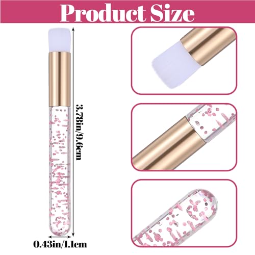 100 Pieces Lash Brushes for Cleaning, Lash Shampoo Brushes Eyelash Extension Cleansing Blackhead Removing Brush Nose Pore Deep Cleaning Facial Cleansing Brush (4 Colors, 3.8Inch)