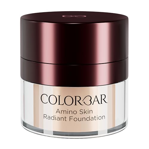 Colorbar Amino Skin Radiant Foundation - Liquid Foundation Makeup - Medium to Full Buildable Coverage Hydrating Foundation - 004 Rose Mild - 0.5 oz