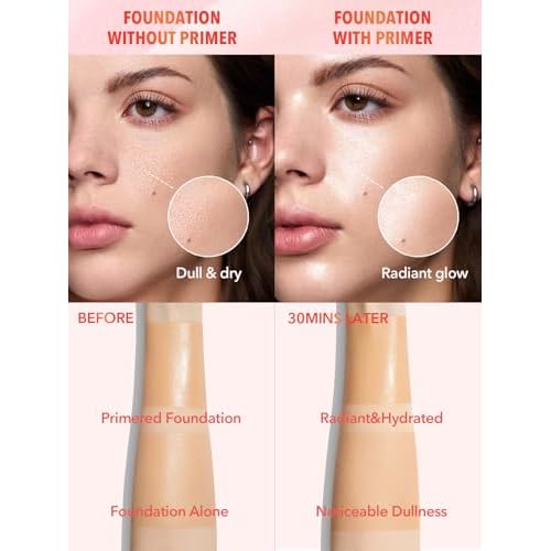 SHEGLAM Melon Melt Niacinamide Serum Primer Smooth Skin Deep Moisturizing for Perfect Makeup