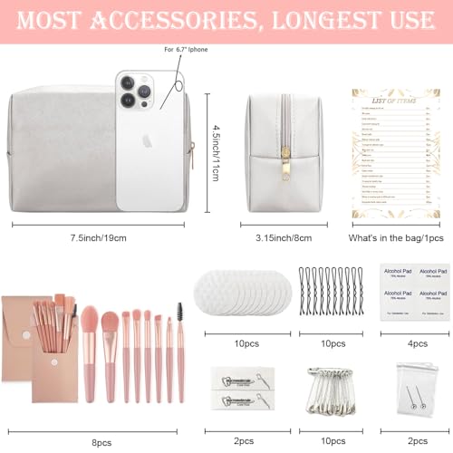 Emergency Kit for Women ? Mini Emergency Kit with 50+ Bridal Suit Essentials, Purse Essentials Kit, Wedding Day Survival Kit, Emergency Bride Kit, Women¡¯s Emergency Kit, Wedding Survival Kit