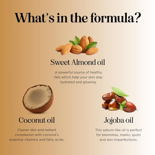 Vanilla Sensual Massage Oil for Couples - Irresistible Full Body Massage Oil for Date Night with Smooth Gliding Coconut and Sweet Almond Oil with Dreamy Vanilla Scent - Non GMO Gluten Free and Vegan
