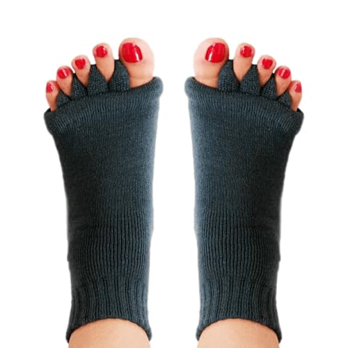 Happy Feet Toe Separator Socks - Comfortable Alignment Socks ? Washable Massage Socks