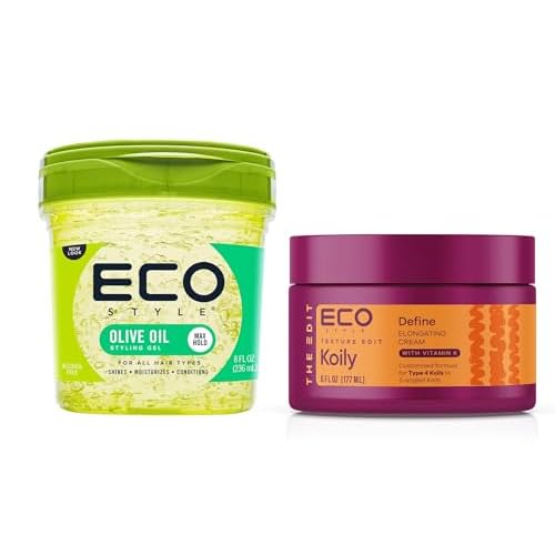 Eco Style Olive Oil 8 oz and Texture Edit Cream
