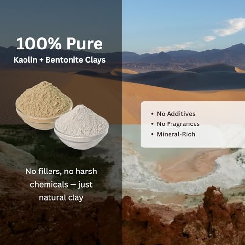 Amish Farms Kaolin Clay Mask for Face ? Gentle Facial Clay Mud Mask with All Natural Kaolin & Calcium Bentonite | Face & Body | 16 oz | Made in USA