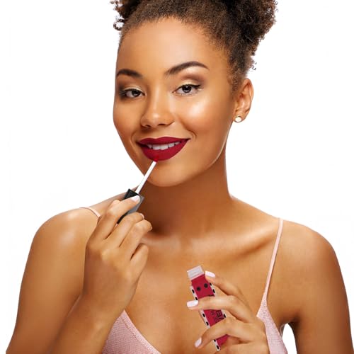 Sacha Cosmetics Intense Matte Lip Velvet Liquid Lipstick, Long-Lasting Velvet Matte Finish, 0.2 fl oz, Hello Boys!