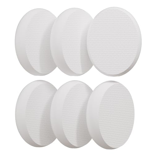 AmazerBath Purple Lotion Applicator for Back, 4 Replaceable Pads with 1 Long Handled and 6 PCS White Lotion Applicator Replacement Pads, Apply Cream Medicine Skin Cream Moisturizer Sunscreen Tanner