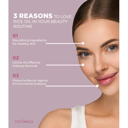 TOT?MICA Make up Remover, Cleansing Oil with Rice Bran & Jojoba, Waterproof Mascara Remover, Gentle & Hydrating Facial Cleanser for All Skin Types, Desmaquillantes para la cara - 150ml