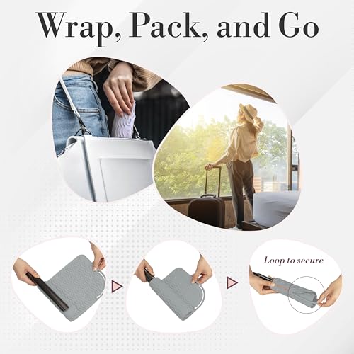 Vanity Accessories Heat Resistant Mat ? Silicone Flat Iron & Curling Iron Holder, Non-Slip Vanity Mat & Hot Tool Mat for Home, Salon, or Travel Use