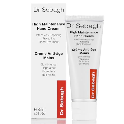 Dr Sebagh High Maintenance Hand Cream (2.6 fl oz) - Luxury Cream for Dry Cracked Hands - Fast-Absorbing Lotion for Women and Men - Hydrating Hand Moisturizer - Anti-Aging Repair Cream