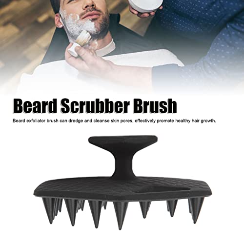 Dioche Facial Exfoliating Brush - Deep Cleansing Silicone Beard Brush with Suction Cup - Promote Hair Growth & Enhance Circulation - Soft Silicone Design for Home and Salon Use