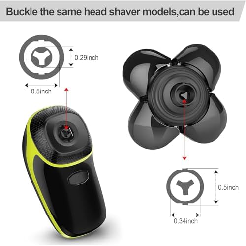 Telfun Universal 5 Blade Replacement Heads for Mainstream Shaver Brands, Washable Shaver Blade Heads Replacement, Easy Install