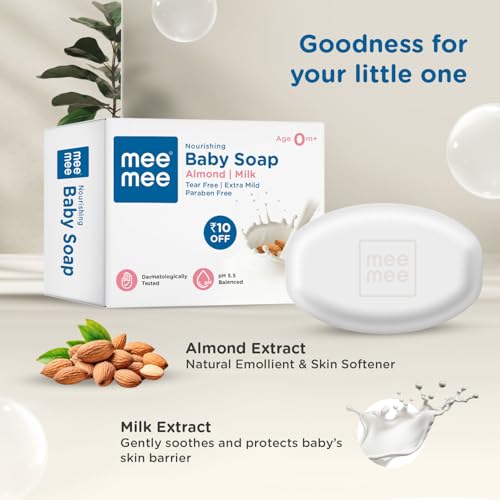 Nourishing Baby Soap with Almond & Milk Extracts 75g (Pack of 3)