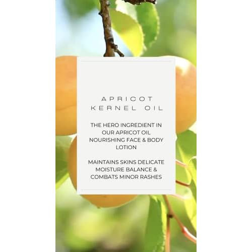 VIVAIODAYS Certified Organic Apricot Oil Nurishing Face & Body Lotion for Baby & Family, Gentle Hydration even for Sensitive Skin, 3.4 fl. oz.