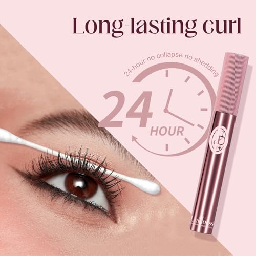 Unidollss Tubing Mascara Volume and Length Black Upgrade Lengthening Long Lasting, New Brush, No Smudging, No Clumping, Voluminous Tubing Mascara, Gluten-free Safe for Sensitive Eyes(Black Upgrade)