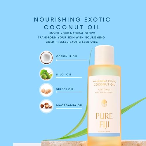 PURE FIJI Nourishing Exotic Coconut Body Oil, Coconut (7.7 fl oz/230ml)