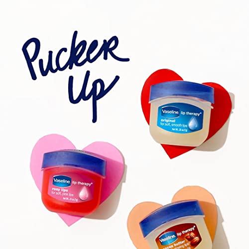 Vaseline Lip Therapy Cocoa Butter 6-Pack ? Mini Lip Balms for Soft, Glowing Lips, 0.25 Oz Ea