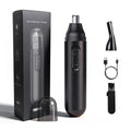 GERY Nose Hair Trimmer & Clipper, 2 in 1 Eyebrow Trimmer with Dual Replaceable Heads, USB Rechargeable, Dust Proof Cap, Low Noise, Easy Clean, Facial Cleansing & Skin Care Kit, for Men Women