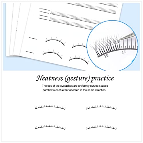 Lashes Training Exercise for Beginners Professional Eyelash Extensions Exercise Book