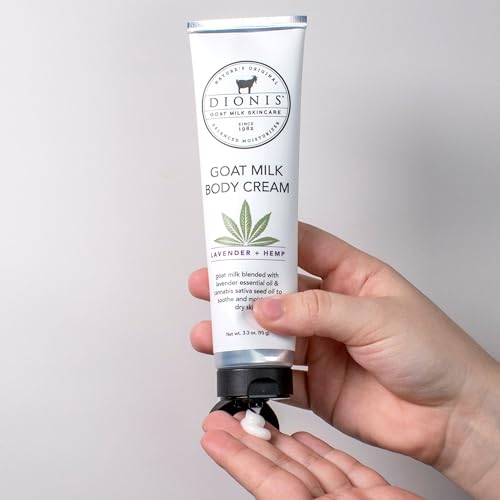 Dionis Goat Milk Hand Cream Milk & Hemp 1oz (Pack of 2)