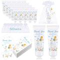 Demissle 50 Sets One Silly Goose Baby Shower Birthday Party Favors Travel Size Hand Cream Appreciation Hand Lotion with Cards and Bags Silly Goose Bulk Gifts for Guests Baby Shower Birthday(Blue)